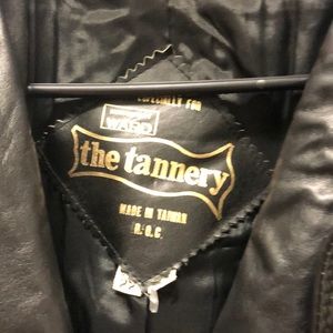 Vintage leather  trench coat